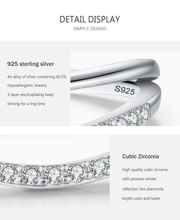 Wishbone Sterling Silver Ring