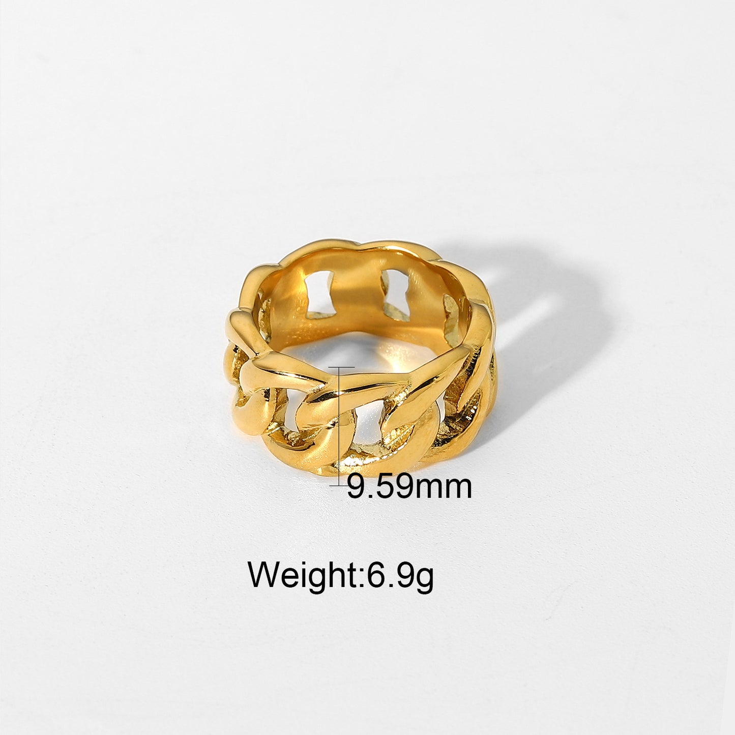Opulent Chain Gold Ring