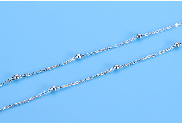 Spaced Beads Silver Sterling Choker