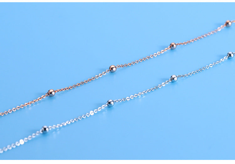 Spaced Beads Silver Sterling Choker