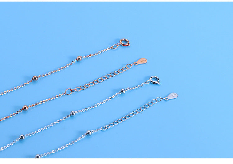 Spaced Beads Silver Sterling Choker