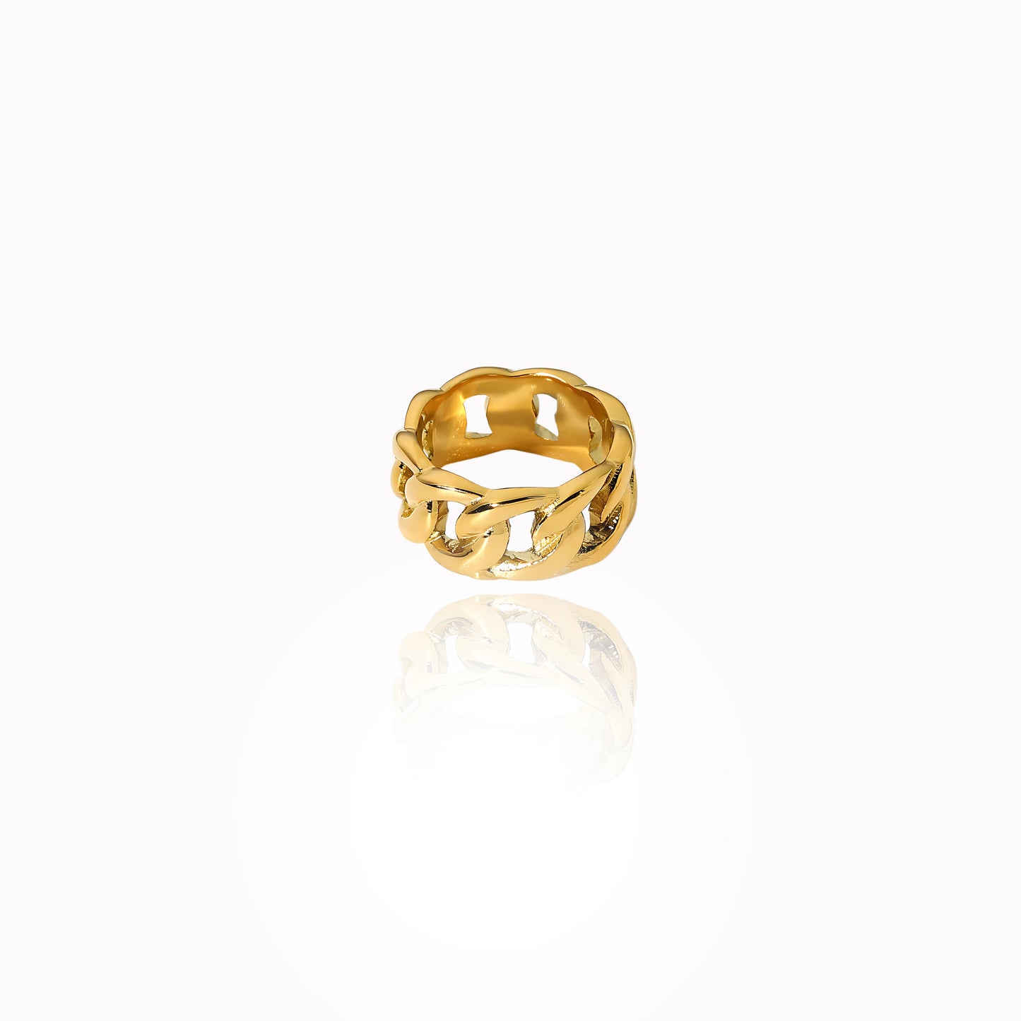 Opulent Chain Gold Ring