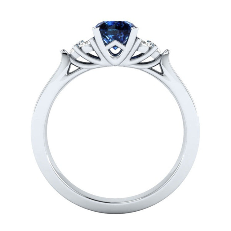 Elegant European Sapphire Ring