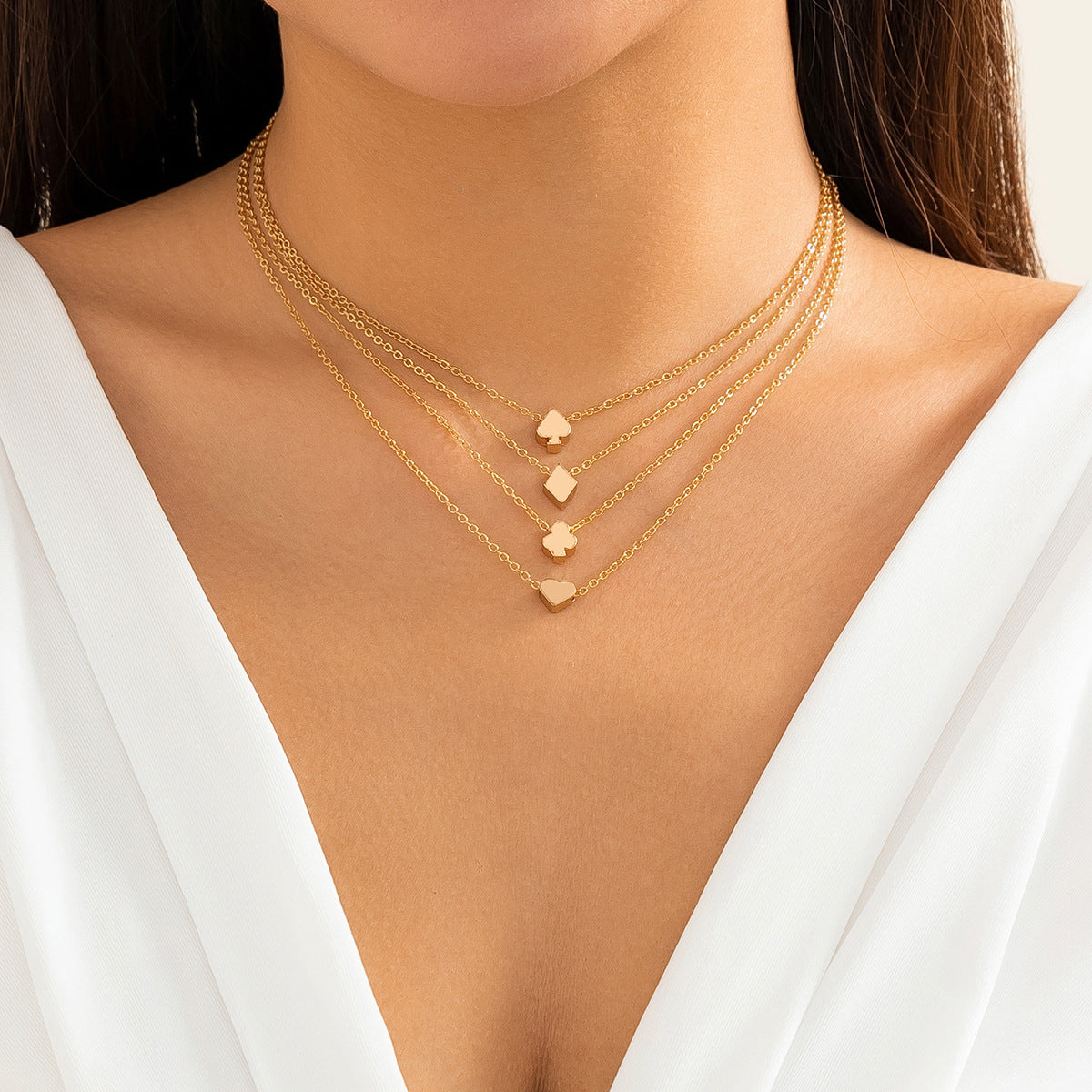 The Poker Necklace Set
