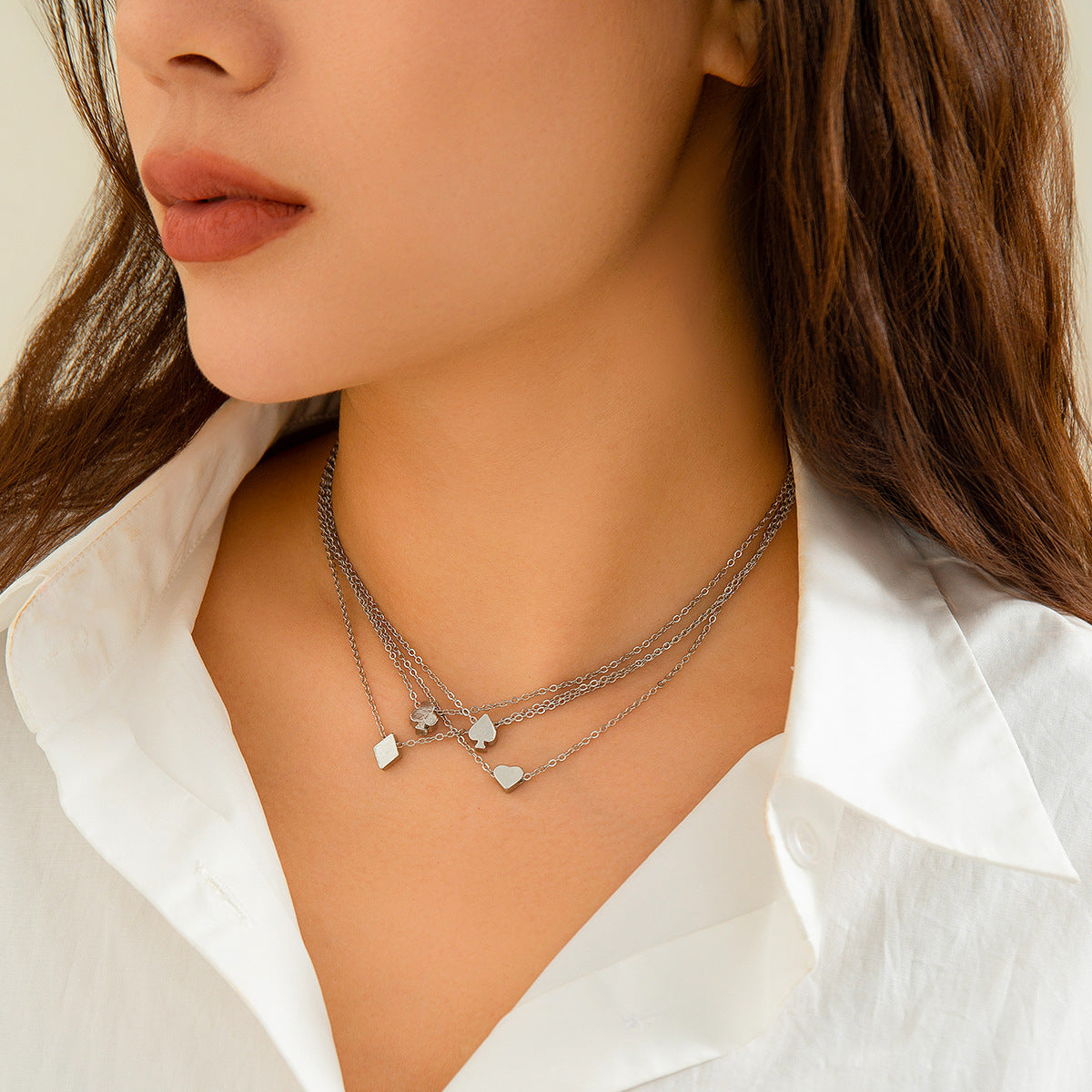 The Poker Necklace Set