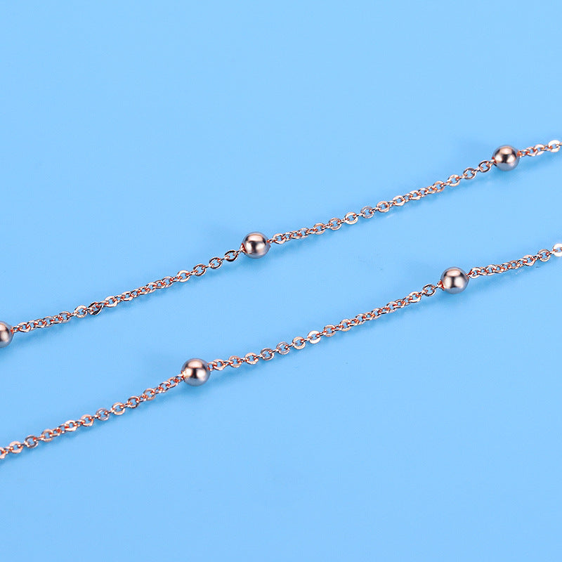 Spaced Beads Silver Sterling Choker