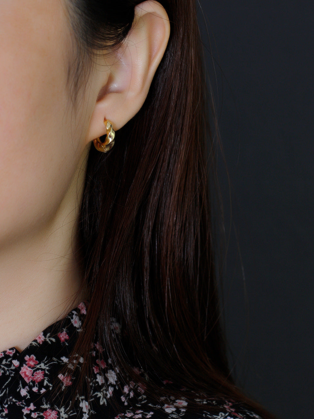 Twisted Golden and Silver Hoops