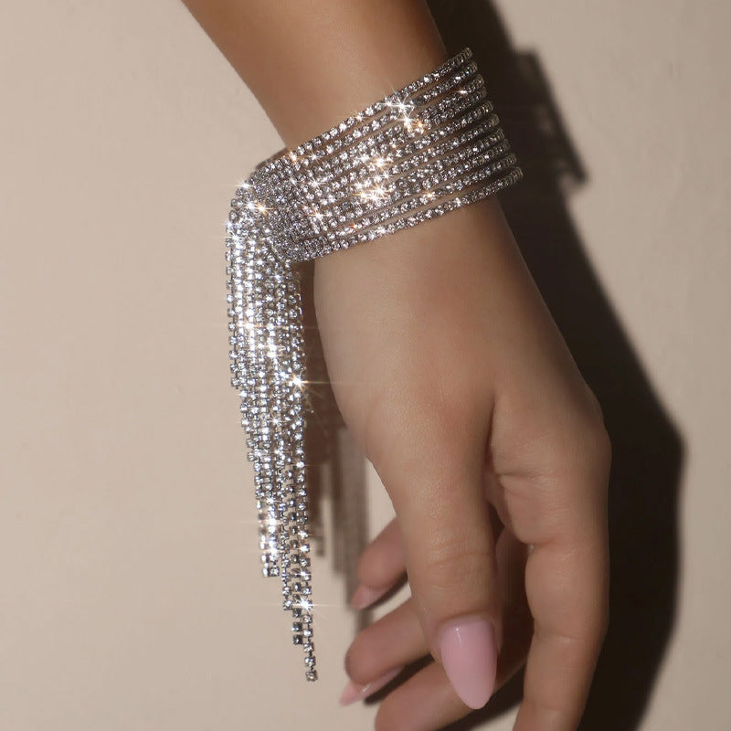 Glittery Bracelet with Tassels