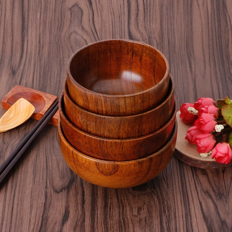 Product Category: Bowl Material: wooden Shape: round Applicable scene: coffee, tea, hotel, meals Color: 10 * 6.5, 10.5 * 6.5, 11.5 * 6.7, 11.8 * 6.7 CJJJCFCJ00999-Wood color-4pcs set= CJJJCFCJ00999-Wood color-10x6.5cm+ CJJJCFCJ00999-Wood color-10.5x6.5cm+