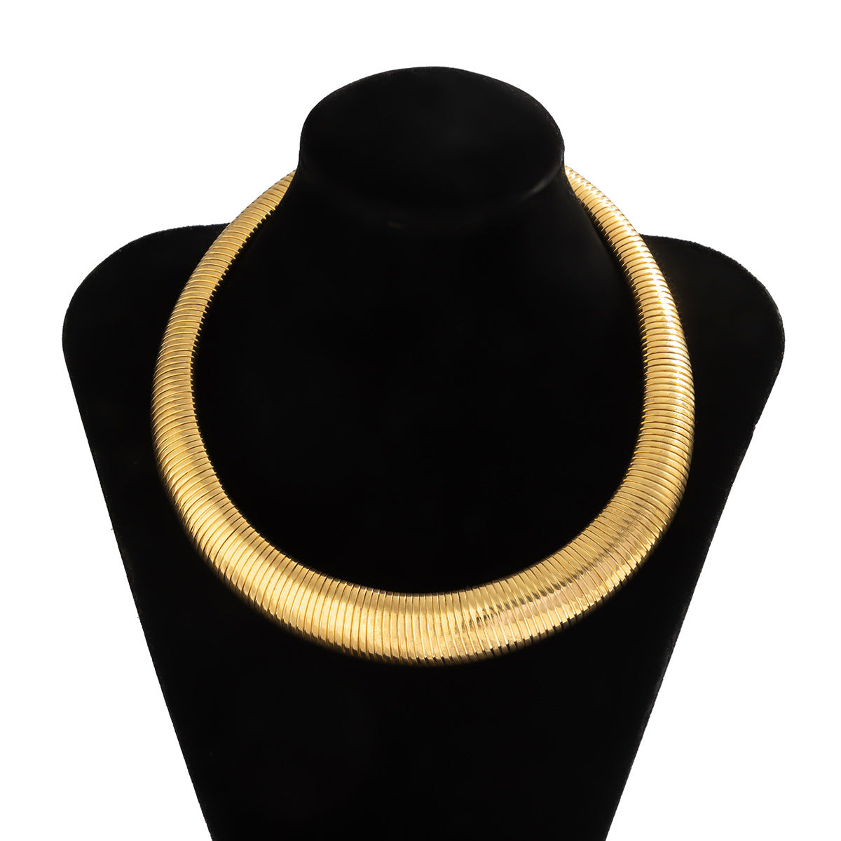 Snake Bone Line Collar Necklace