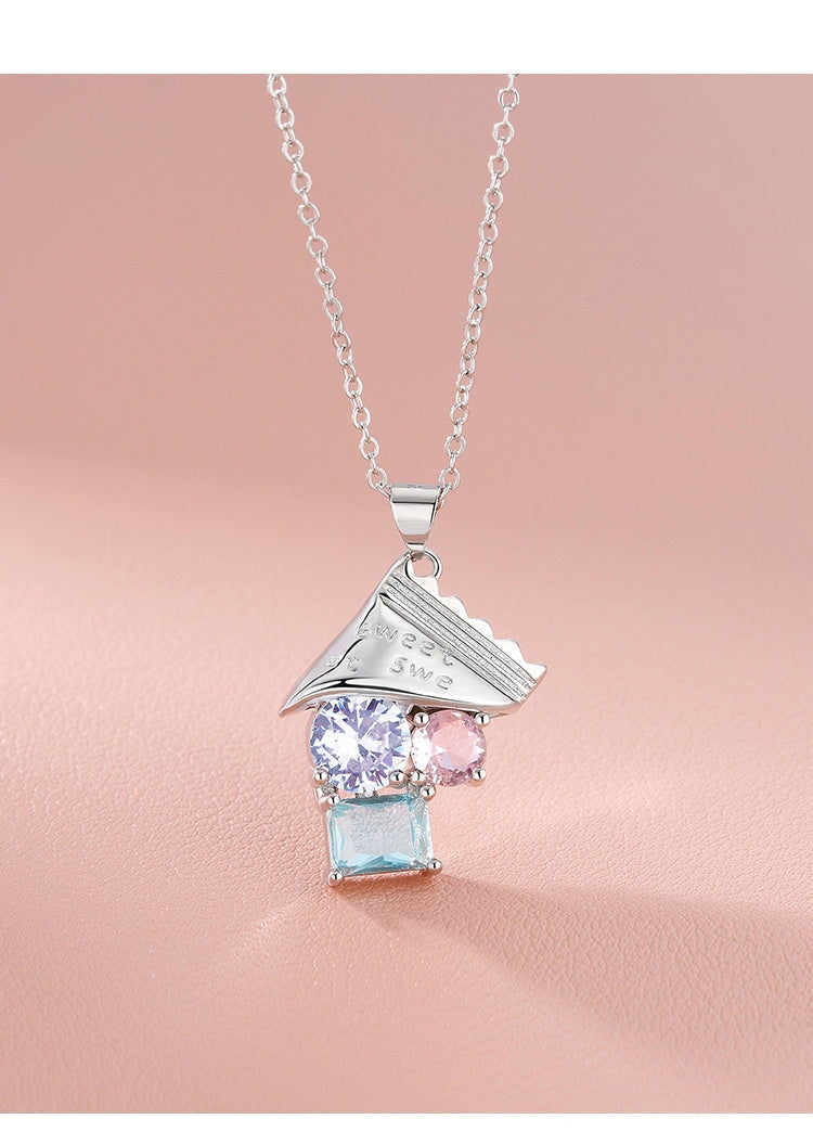 Crystal Candy Inspired Pendant Necklace