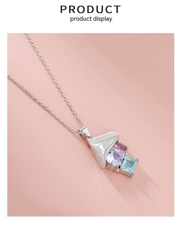 Crystal Candy Inspired Pendant Necklace