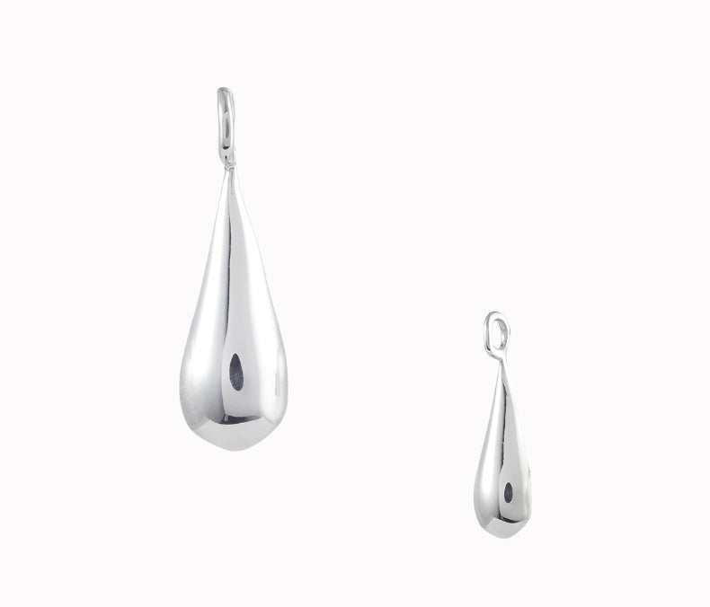 Irregular Tears Simple 925 Silver Stud Earrings - Gleamse