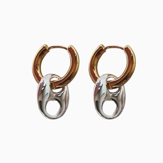 Electroplated High-Grade Simple Bracelet Earrings - Gleamse