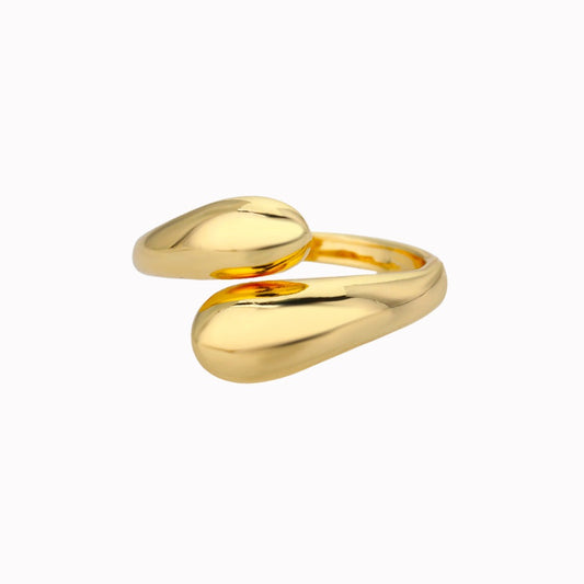 Women's Fashionable Golden Irregular Geometric Ring