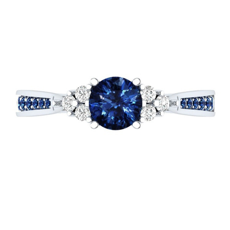 Elegant European Sapphire Ring