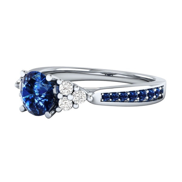 Elegant European Sapphire Ring