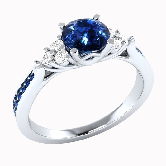 Elegant European Sapphire Ring