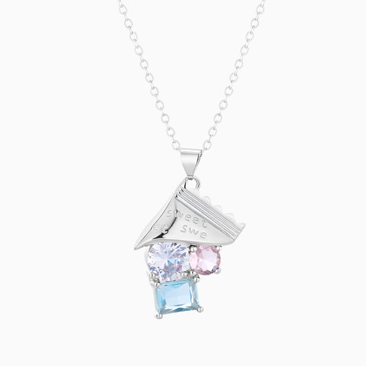 Crystal Candy Inspired Pendant Necklace