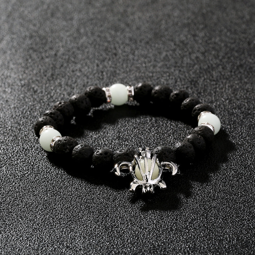 Volcanic Stone Luminous Turtle Bracelet - Gleamse