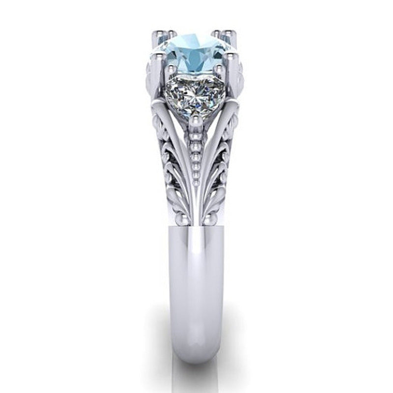 Blue Diamond Engagement Ring