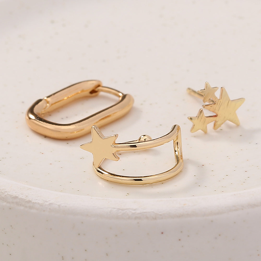 Gold Star Ear Cuff Set