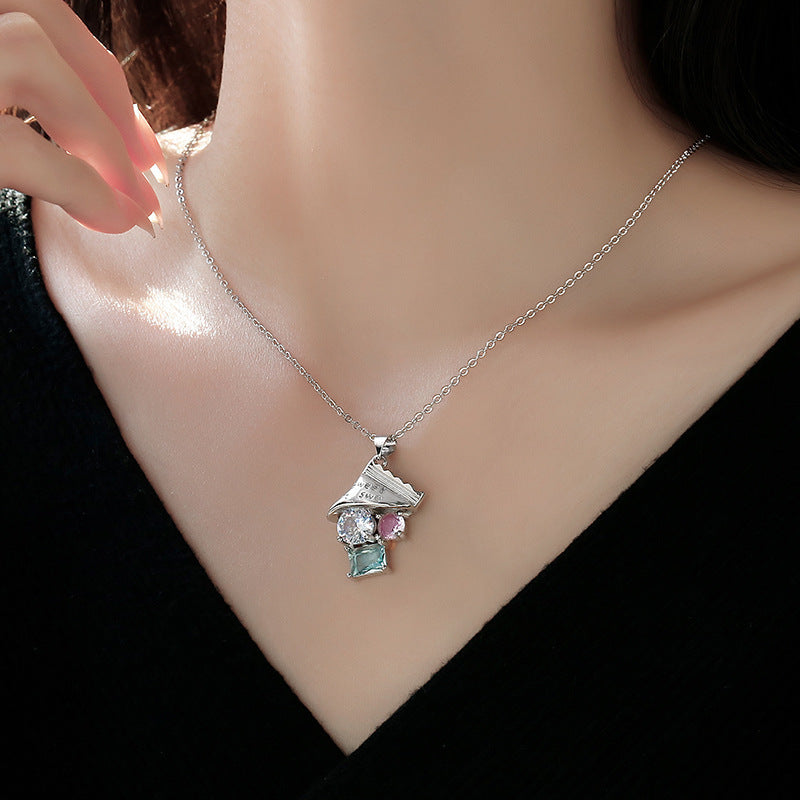 Crystal Candy Inspired Pendant Necklace