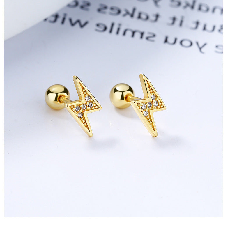 Women's Fashion Lightning Bolt Stud Earrings