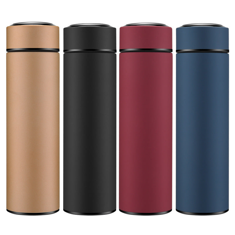 Product information: Capacity: 500ML Style: straight cup Color: black, red, gold, blue, white Stainless steel vacuum flask Thermos Material: Stainless Steel Material: 304 stainless steel Size Information: Package Content: 1*Cup