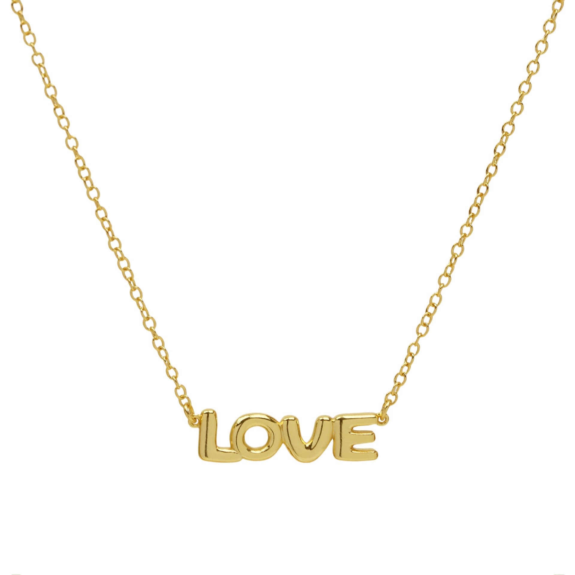 Fashion 18K Gold Brass Balloon Necklace - Gleamse