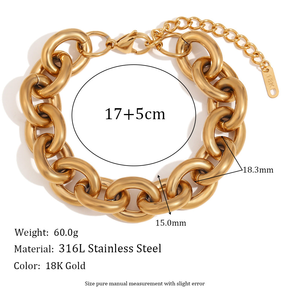 Interlinked Trendy Ornamental Bracelet and Necklace Set