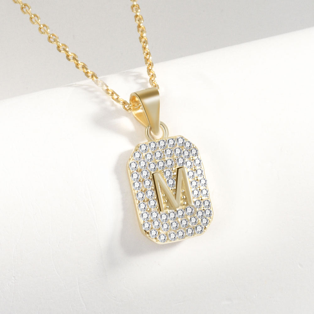 Sterling Letter Pendant Necklace