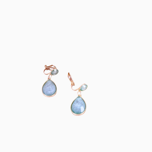 French Retro Drop Resin Earrings