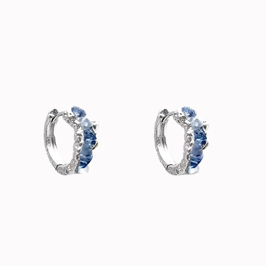 Irregular Crystal Female Minority Hoop Earrings