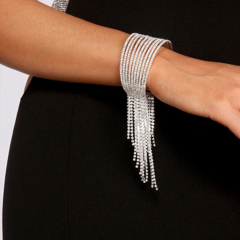 Glittery Bracelet with Tassels