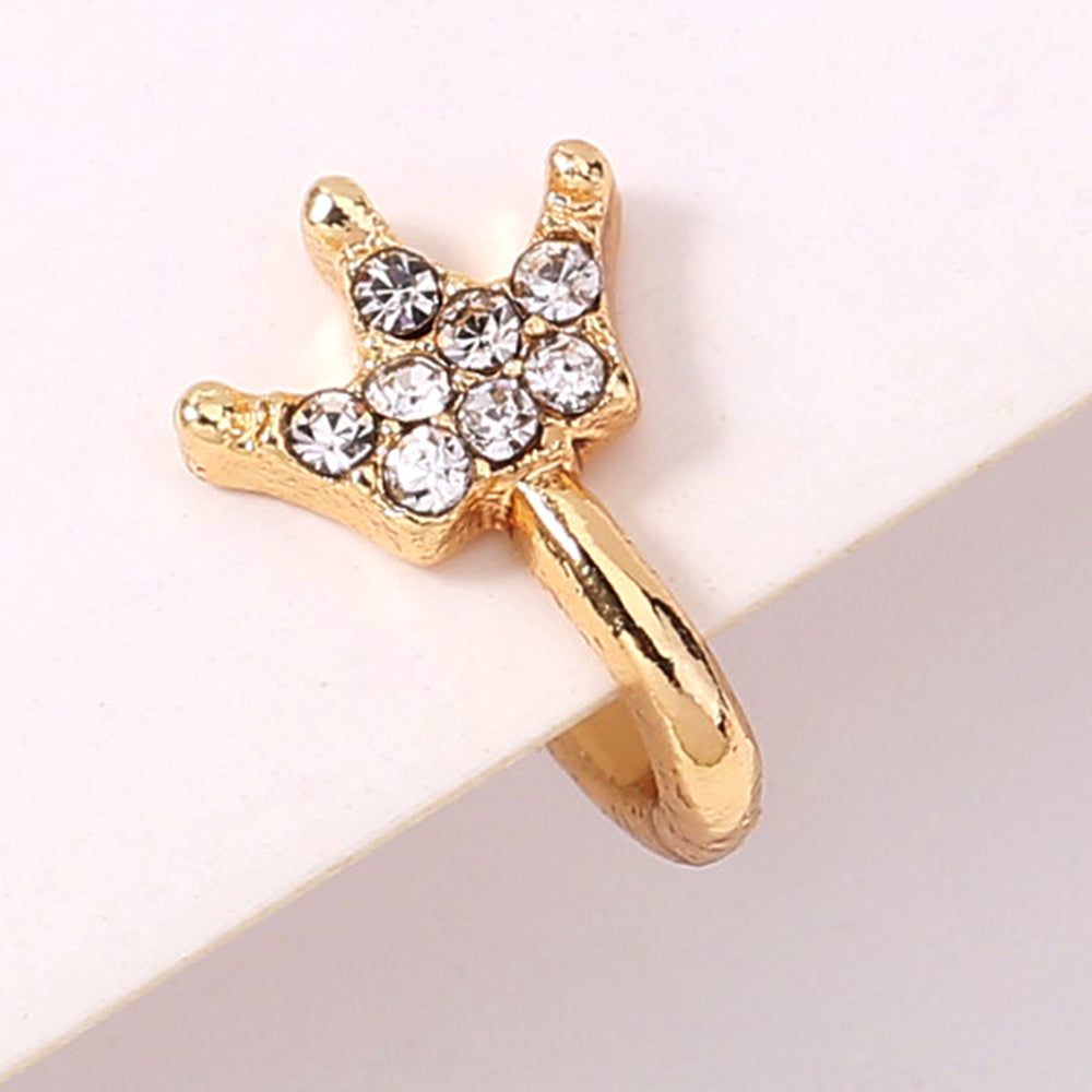 Gold Crown Nose Clip