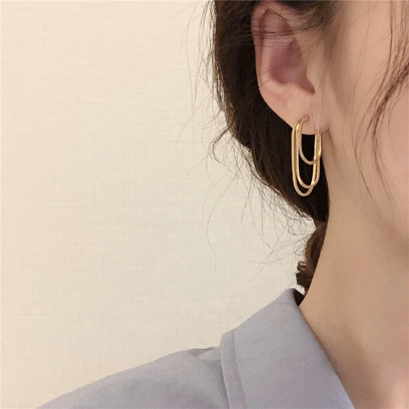 Women's Fashion Simple Cold Style Earrings - Gleamse