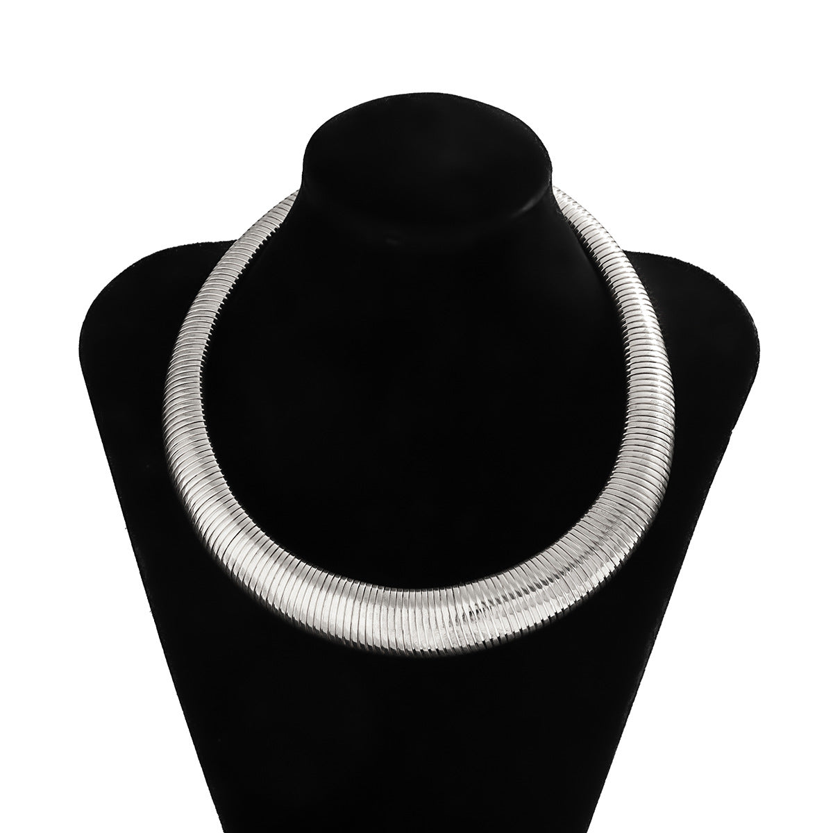 Snake Bone Line Collar Necklace