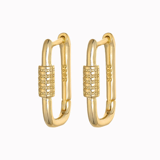 Product information: Treatment Process: Electroplating Color: Simple U-shaped earrings-white gold, simple U-shaped earrings-Yellow Gold Material: Copper Shape: Geometry Packing list: Earring*1Pair Product Image: