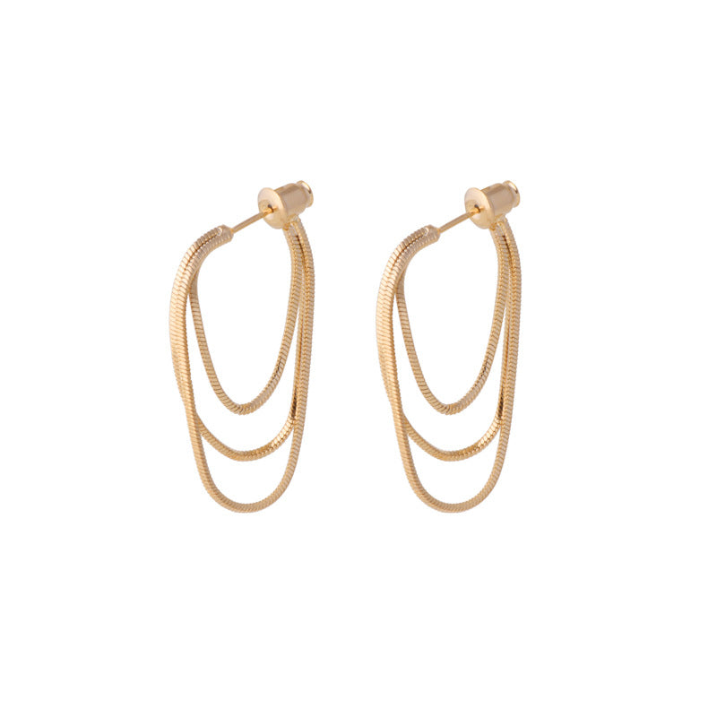 Women's Fashion Simple Cold Style Earrings - Gleamse