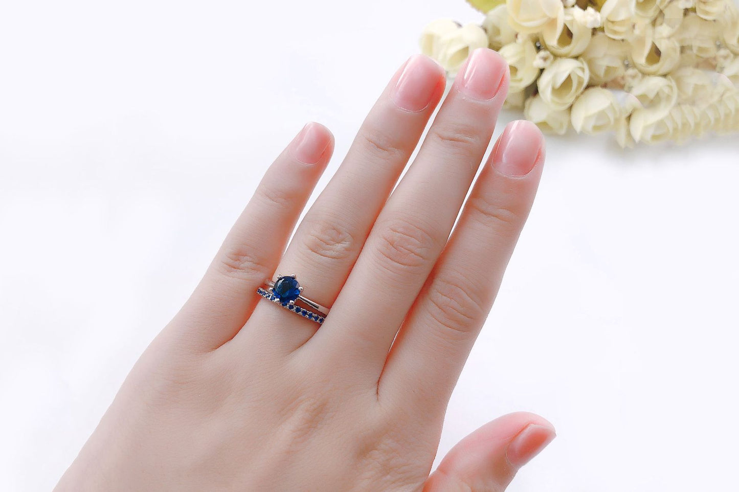 Zircon Micro Six Claw Ring Set