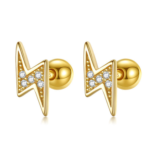 Women's Fashion Lightning Bolt Stud Earrings