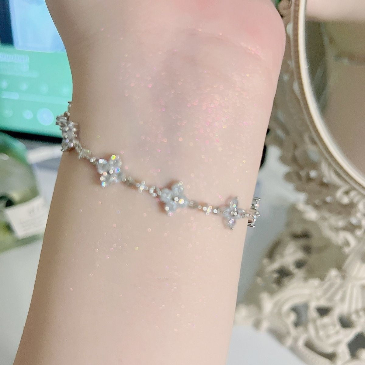 Crystal Flower Bracelet