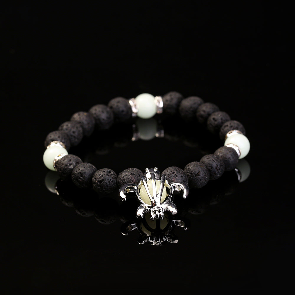 Volcanic Stone Luminous Turtle Bracelet - Gleamse