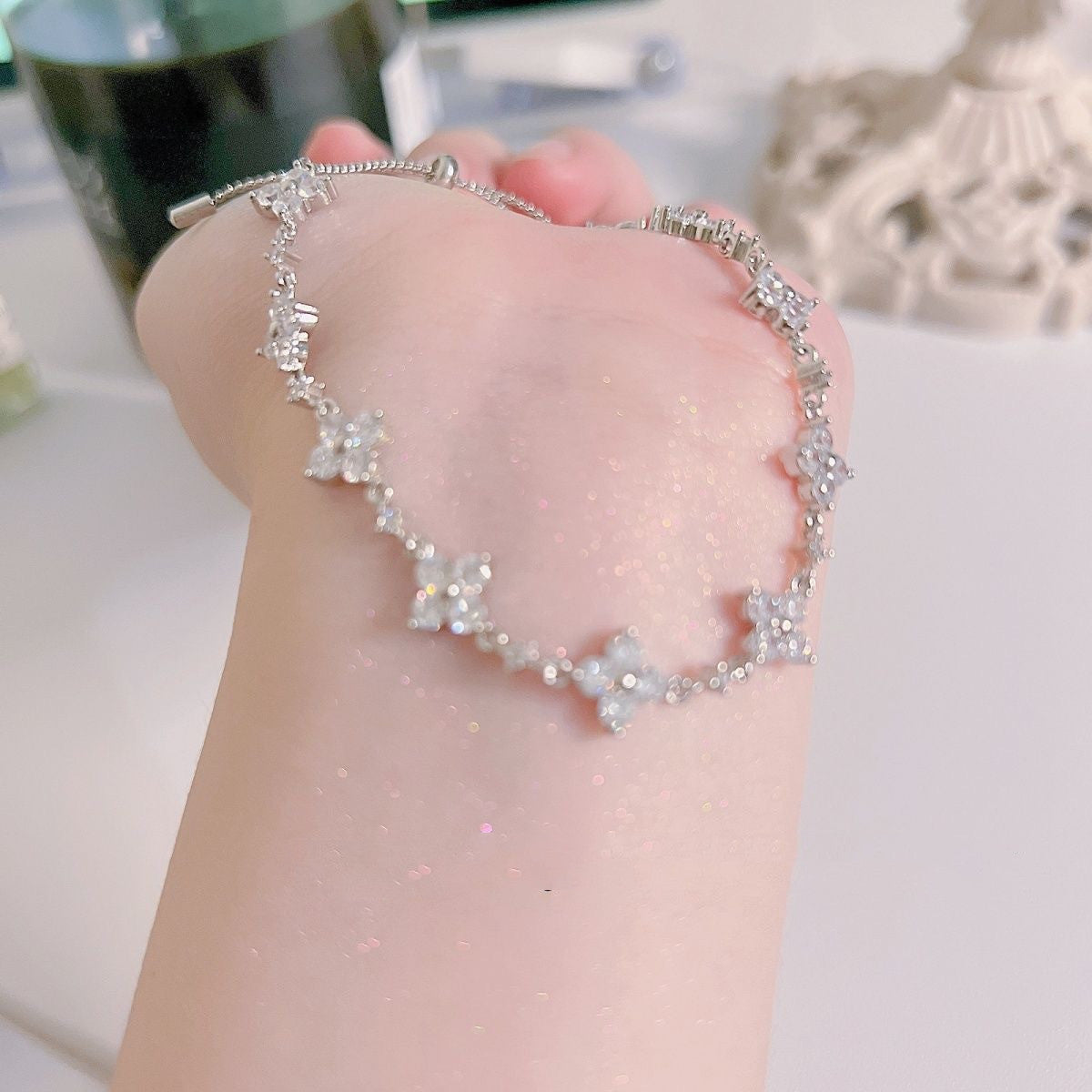 Crystal Flower Bracelet