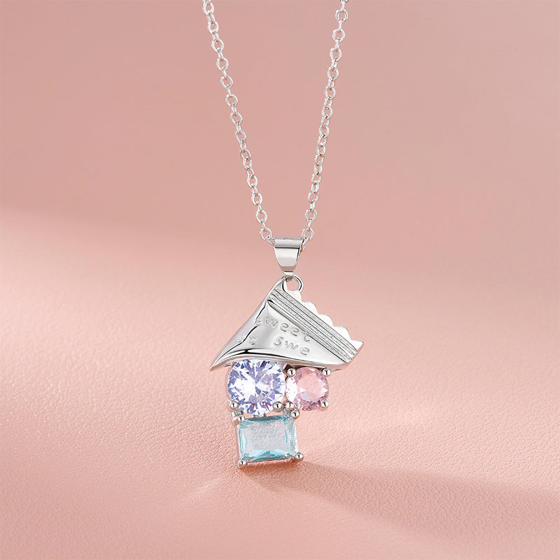 Crystal Candy Inspired Pendant Necklace